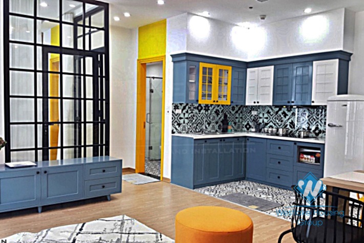 Morden and brandnew 1 bedroom apartment for rent in Sungrand Thuy Khue,Ba Dinh.